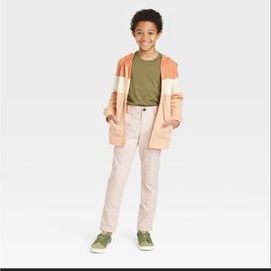 Boys Chambray Suit Pants - Cat & Jack Beige Size 14